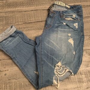 Women’s Vintage Reunion Rewash Karma Classic Rise Jean, 13/31 size, 25”Long, EUC